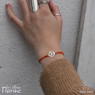 Bracelet Triskell orange