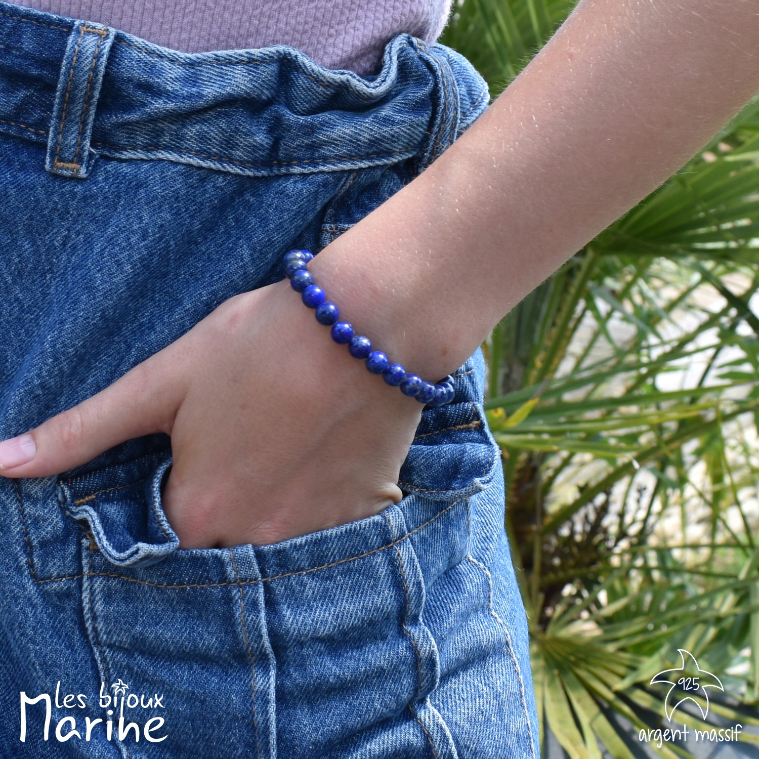 Bracelet Lapis-lazuli «Pierre de la confiance en soi»
