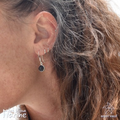 Boucles d'oreilles Onyx