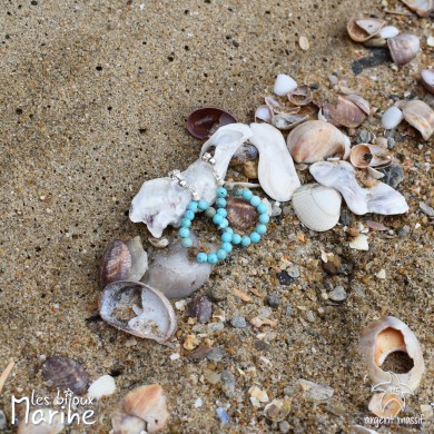 Boucles d'oreilles gouttes Turquoise