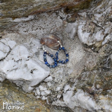 Boucles d'oreilles gouttes Variscite blue