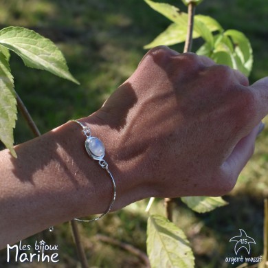 Bracelet Radjaï pierre de lune