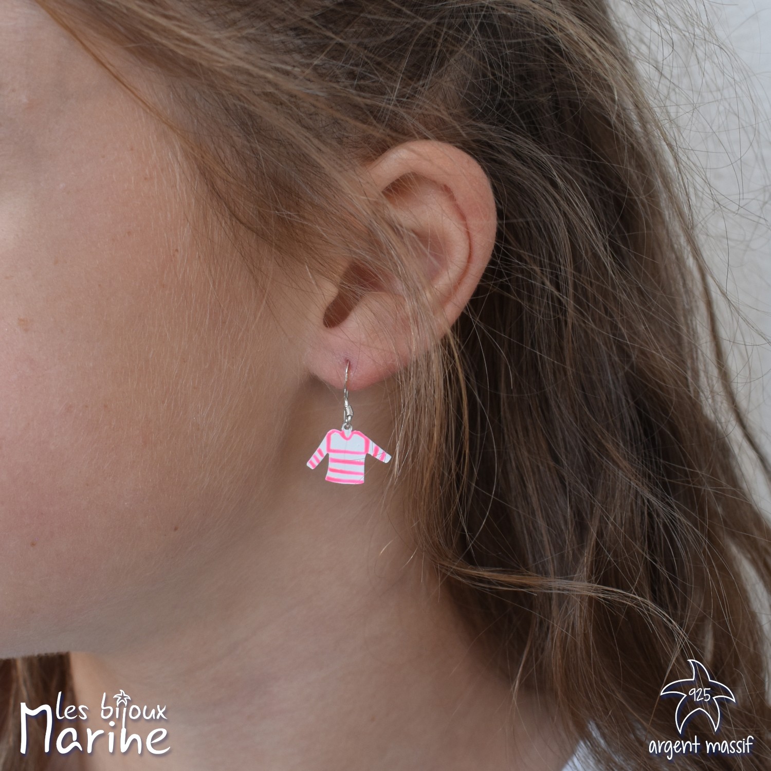 Boucles marinière Rose