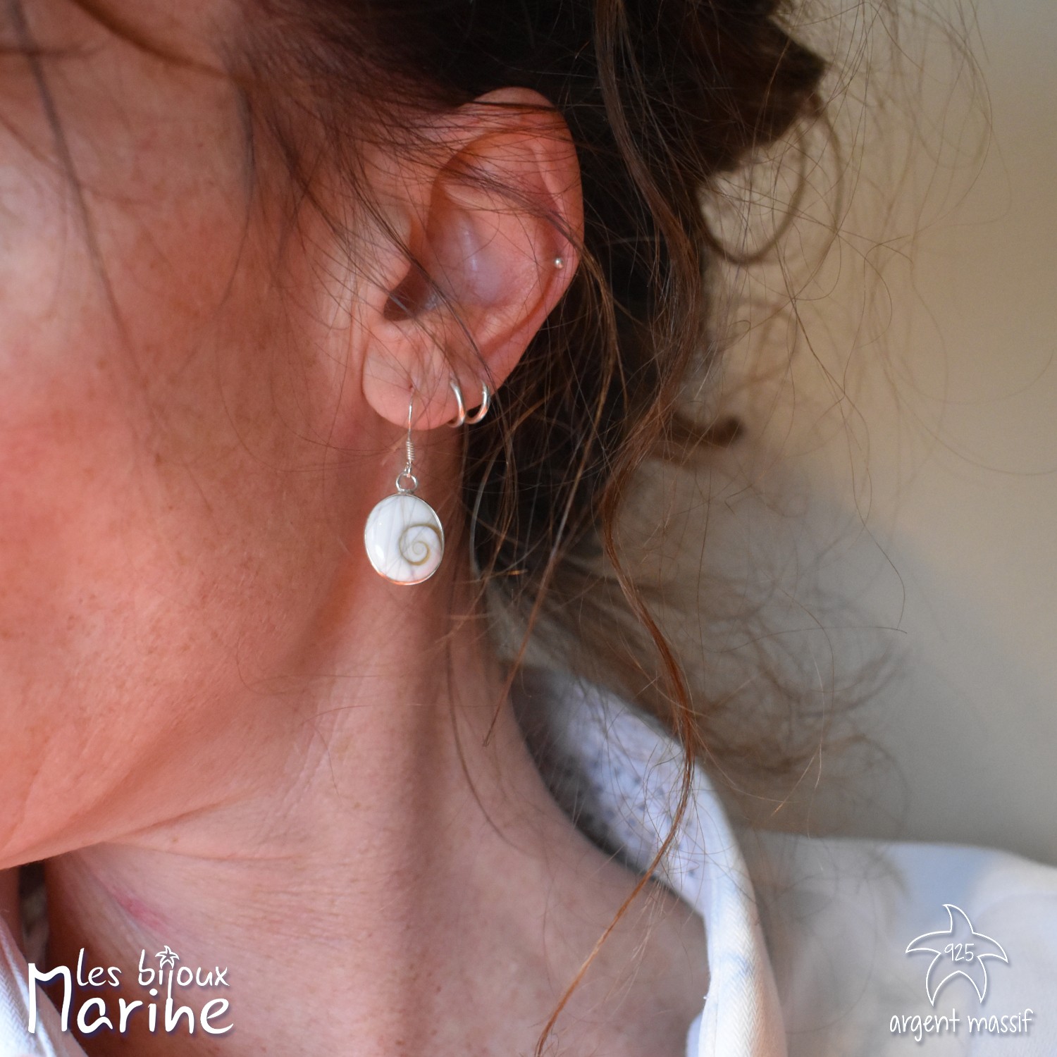 Boucles d'oreilles Sainte Lucie 12/14mm