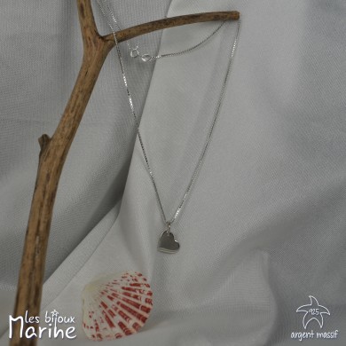 Collier chaine coeur