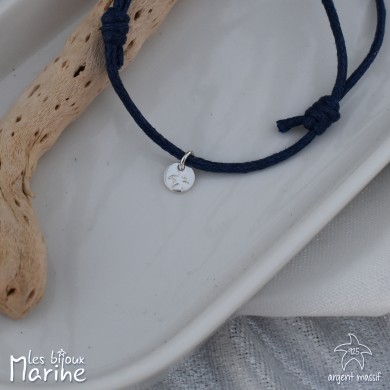 Bracelet sur cordon grain de café