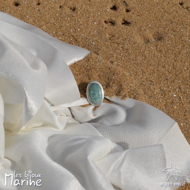 Bague Amazonite ajustable