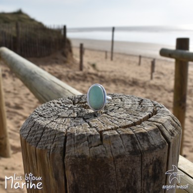 Bague Amazonite ajustable